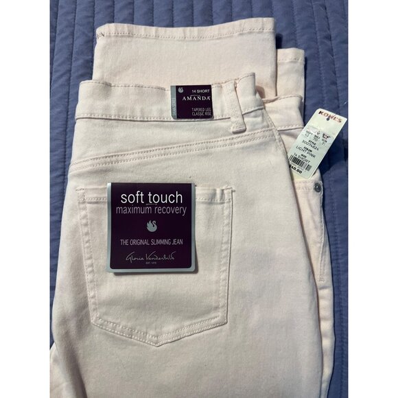 ✅3/$20/Sale-GLORIA VANDERBILT - NEW BLUSH ORIGINAL SLIMMING JEANS-Womens 16S - Picture 3 of 9